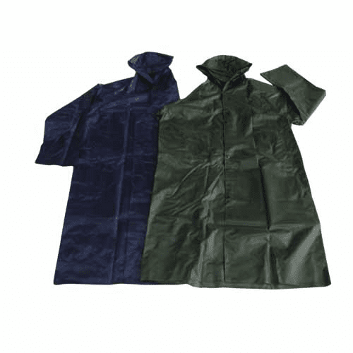 Rain coat rubberized rain coat