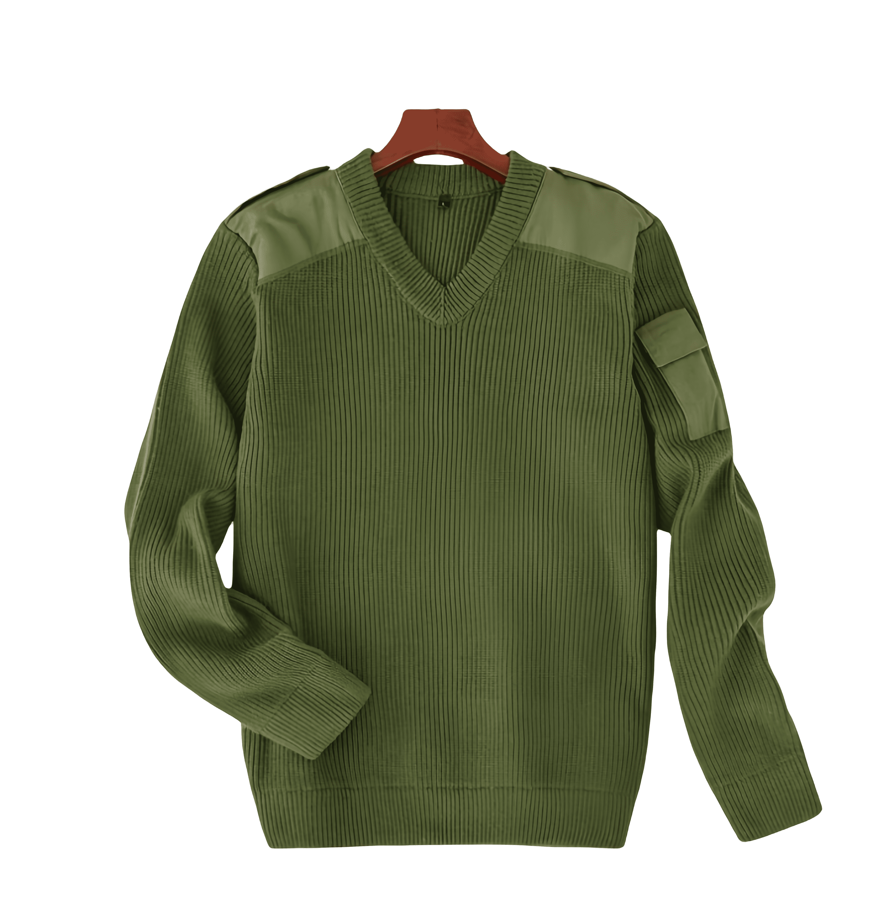 army green sweater