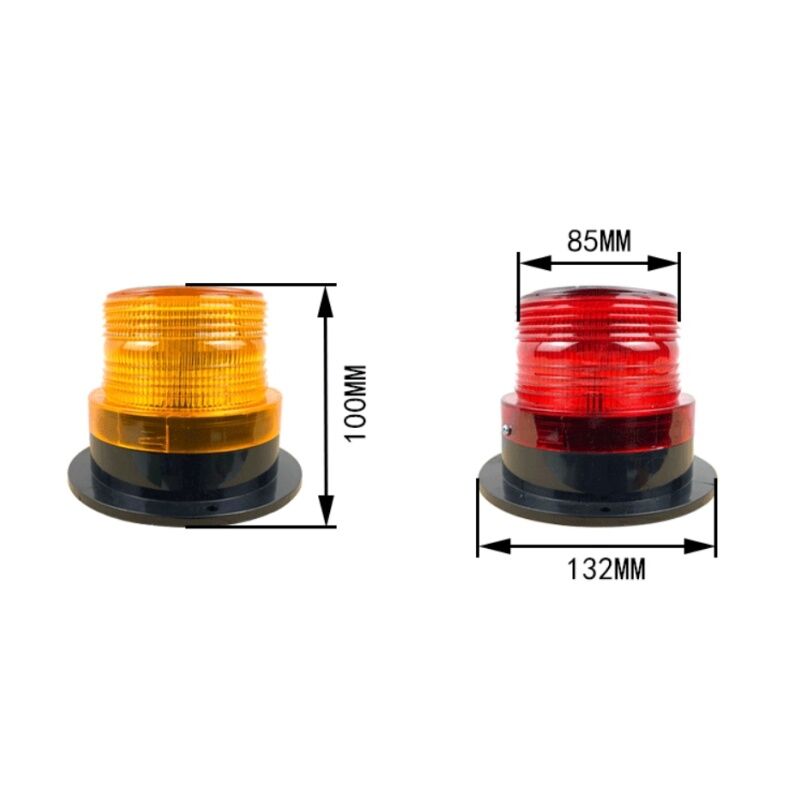 Round Solar LED Warning Light - Image 2