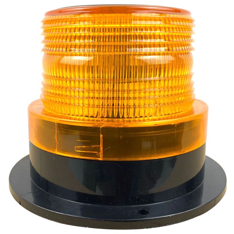 Round Solar LED Warning Light