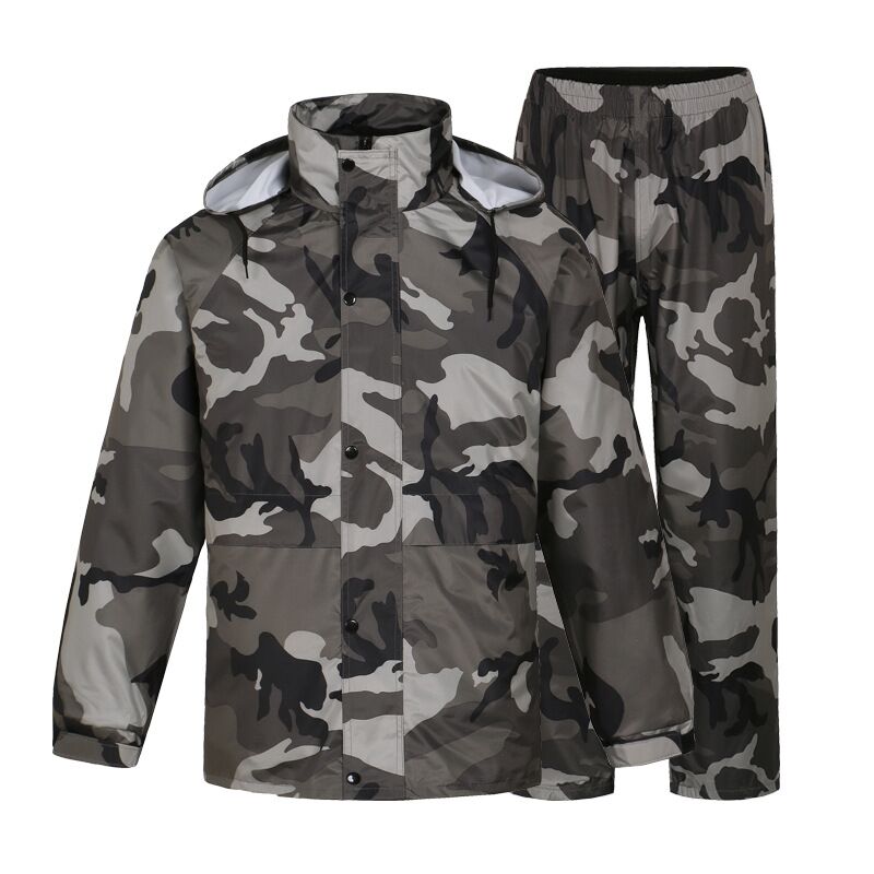 camouflage rain suit military raincoat