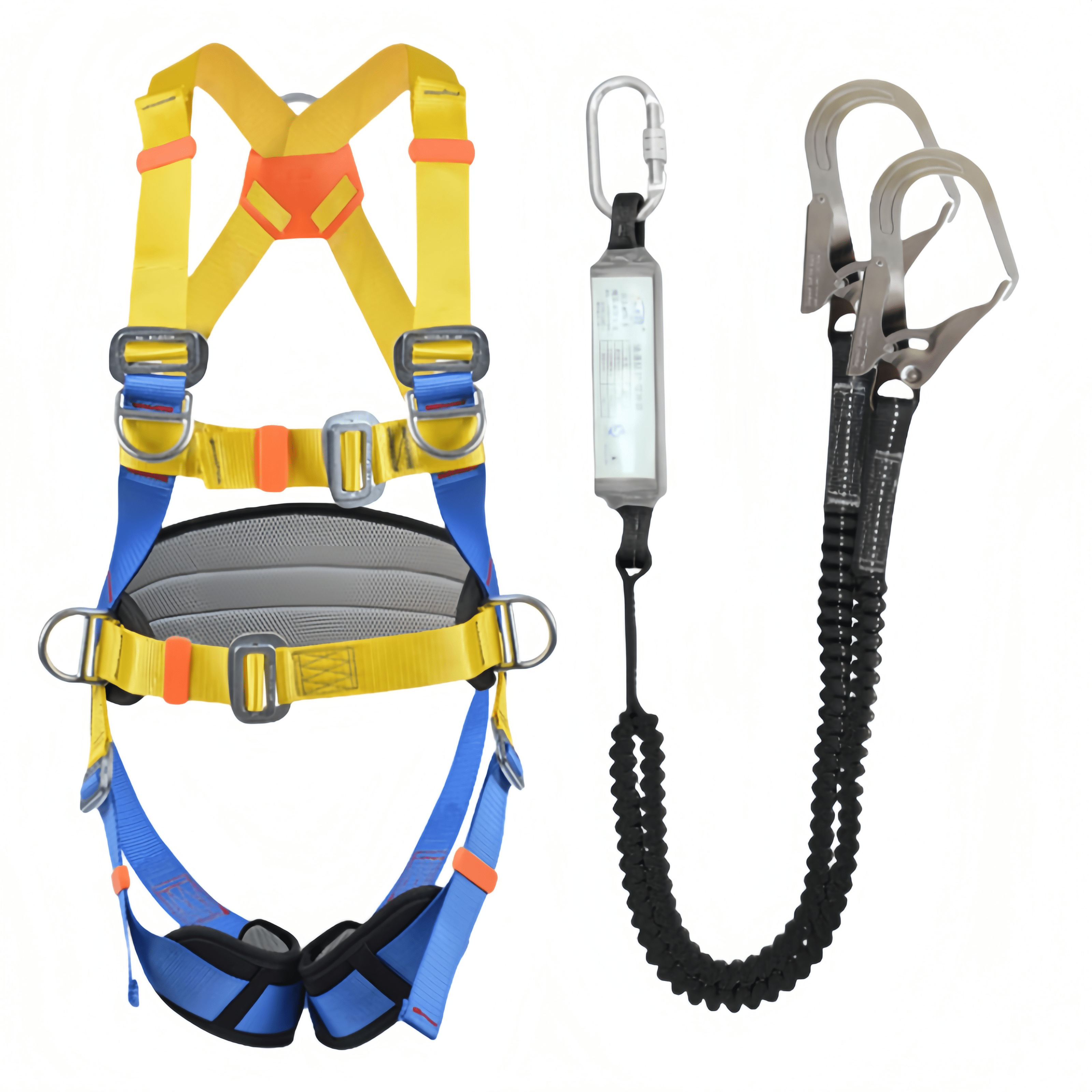 safety harness with lanyard