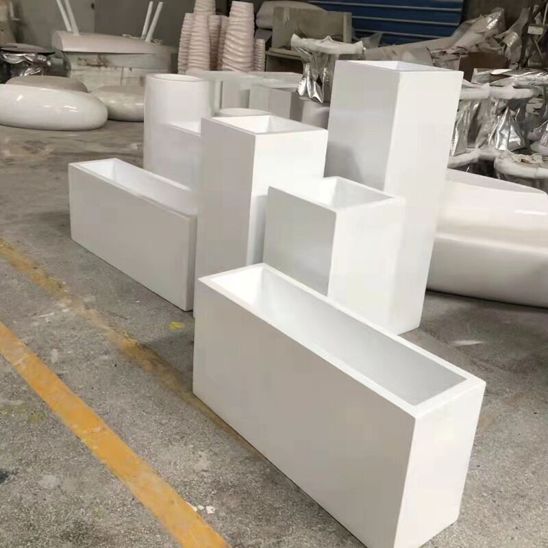 Rectangular Fibeglass Planter - ภาพ 4