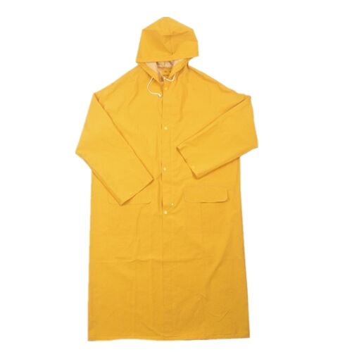 Heavy duty PVC rain coat PVC/Polyester/PVC rain coat PVC/Polyester rain coat