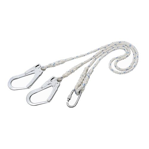 Double hooks safety rope