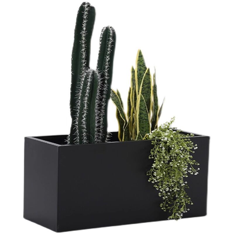 Black Square Planter Box - ภาพ 2