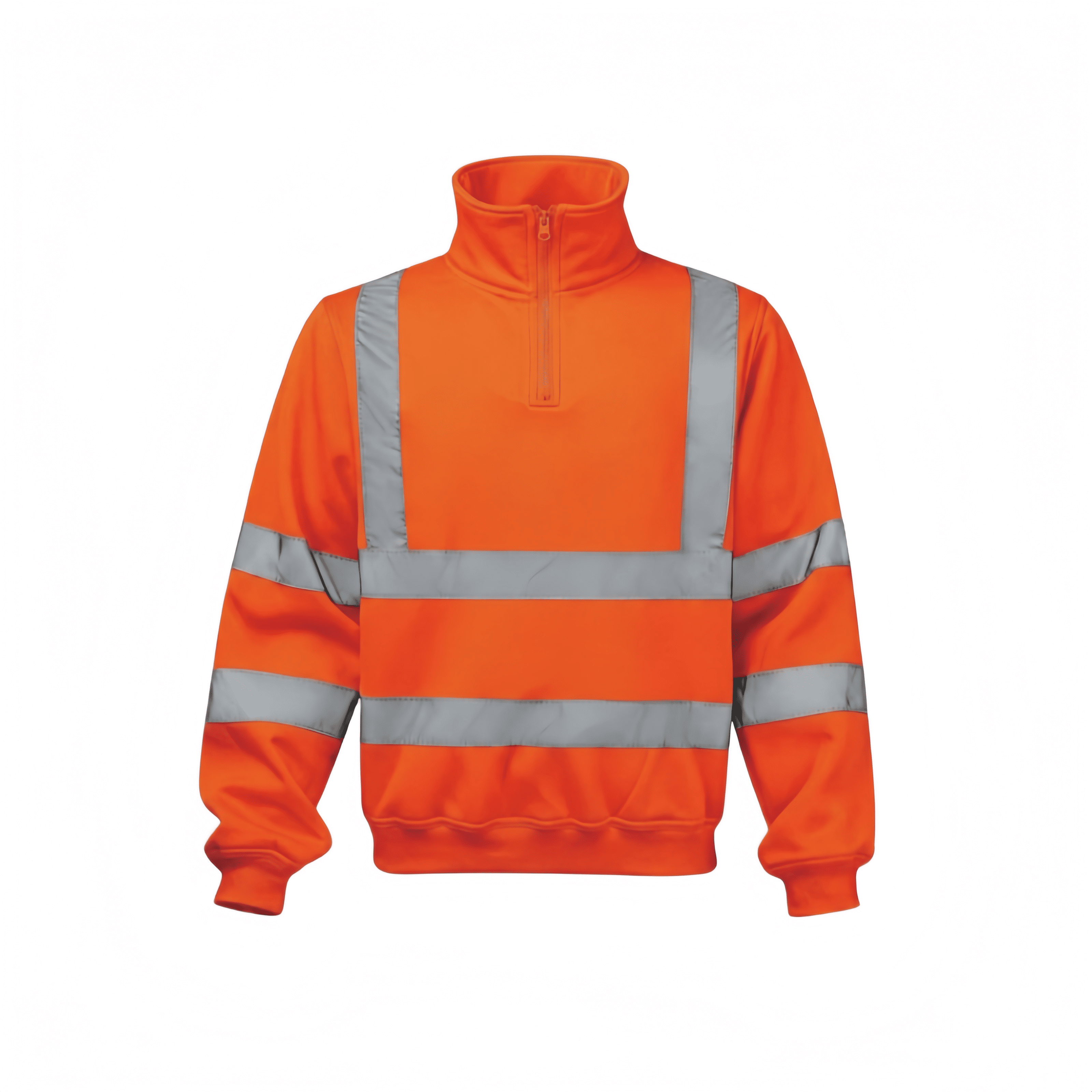 hi vis half zip sweatshirt