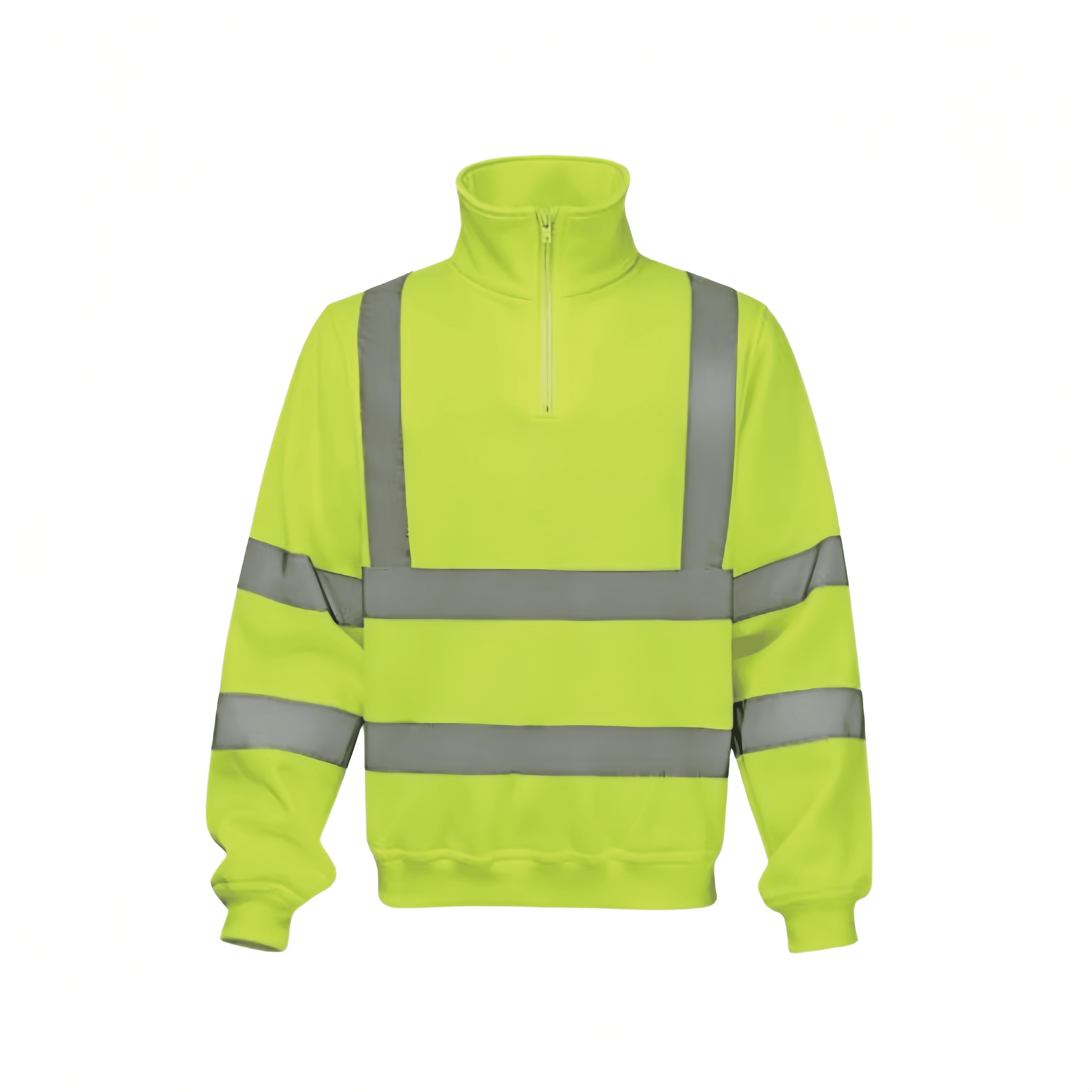 hi vis half zip sweatshirt